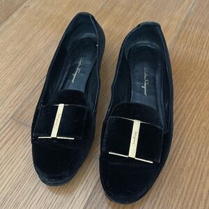 Gorgeous Velvet Ferragamo Shoes